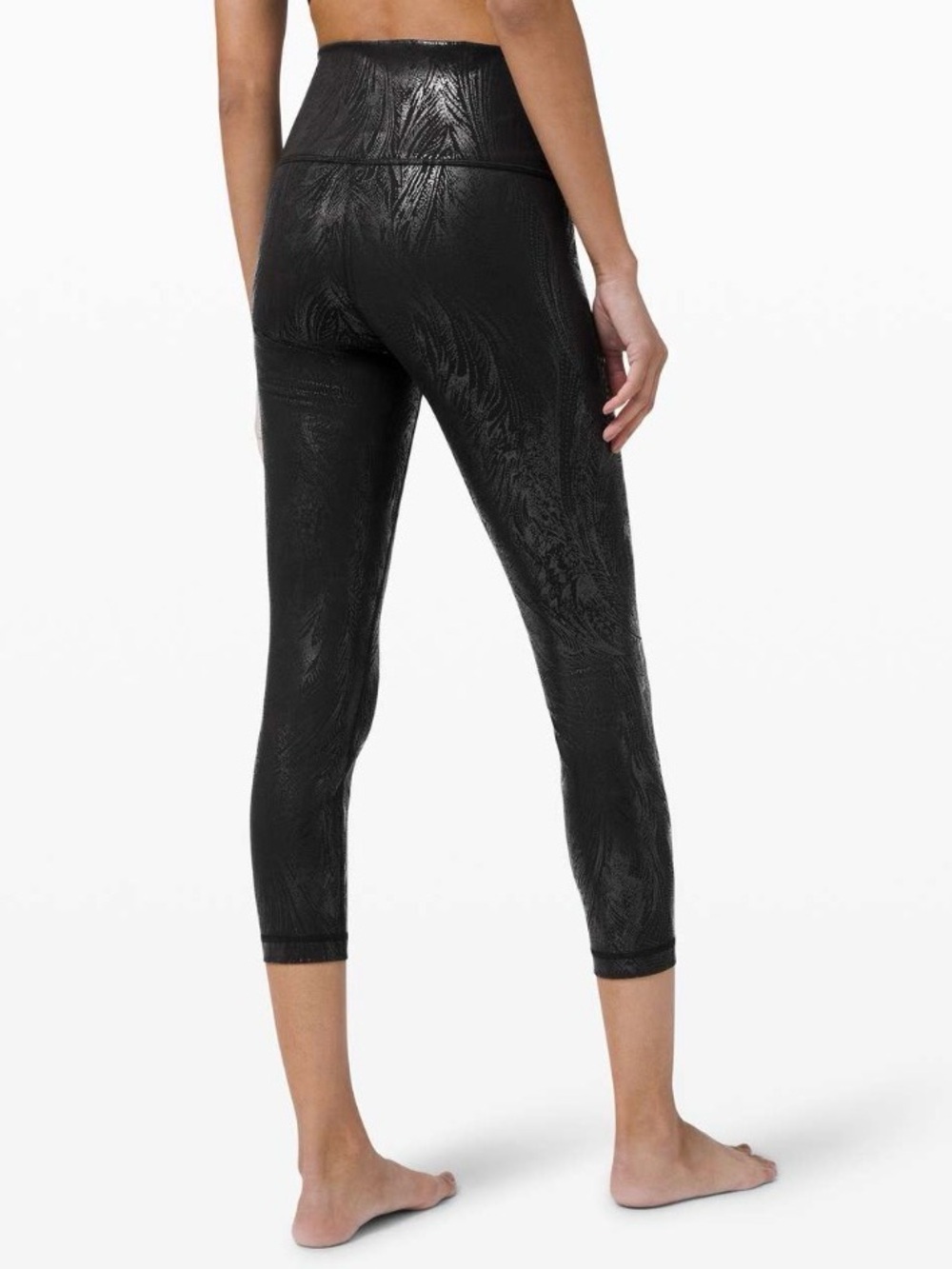 Lululemon Wunder Under High-Rise Crop 23" *Shine size 6
